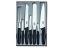 Victorinox Messer-Set 7-teilig, Silber/Schwarz