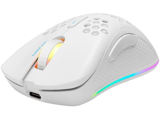 [90208985 1308608] DELTACO Gaming-Maus WM80 RGB Weiss