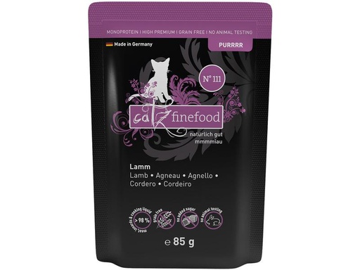 [90209044 1293791] catz finefood Nassfutter Purrrr No.111 Lamm, 16 x 85 g