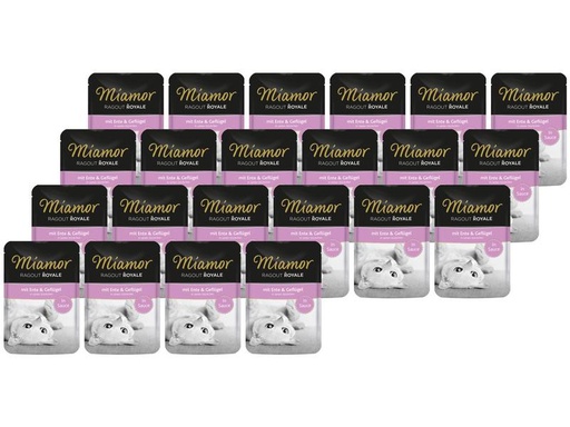 [90209103 1305077] Miamor Nassfutter Ragout Royale Ente &amp; Geflügel Sauce, 22 x 100 g