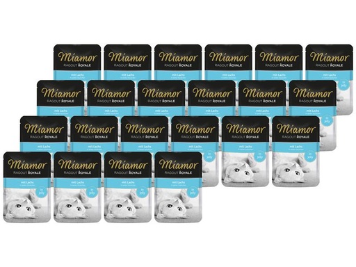 [90209122 1305072] Miamor Nassfutter Ragout Royale Lachs in Gelée, 22 x 100 g