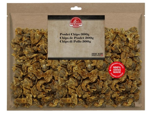 [90032929 1135702] Swiss Mountain Petfood Kauartikel Poulet Chips, 300 g