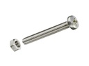 Krafter Metrische Schrauben M 6 x 40 mm mit Muttern Edelstahl, 4 Stk