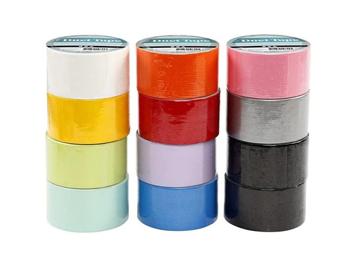 [90209310 1280661] Creativ Company Gewebeband Duct Tape 48 mm x 5 m, Mehrfarbig