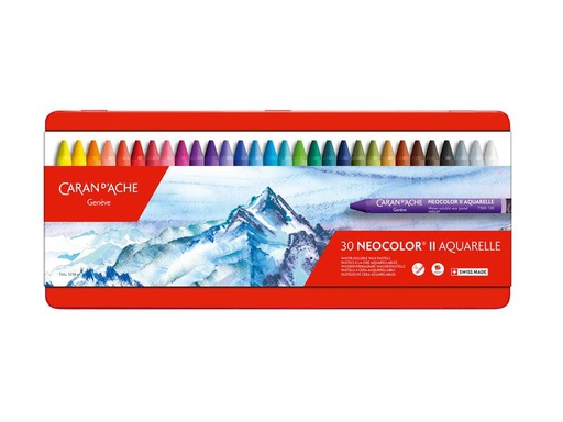 [90032981 1182679] Caran d'Ache Wachsmalstifte Neocolor 2 wasservermalbar, 30 Stück