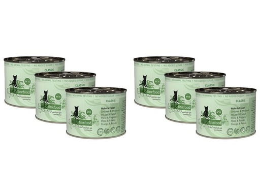 [90209527 1293758] catz finefood Nassfutter No.15 Huhn &amp; Fasan, 6 x 200 g