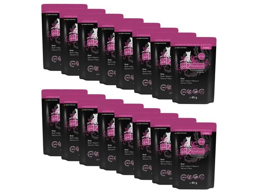 [90209530 1293817] catz finefood Nassfutter Purrrr No.119 Rind, 16 x 85 g