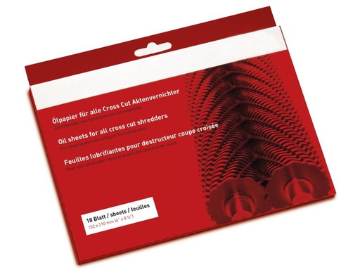 [90033051 1062038] IDEAL Ölpapier für Aktenvernichter 18 Stück