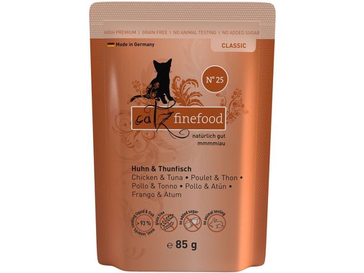 [90209677 1293289] catz finefood Nassfutter No.25 Huhn &amp; Thunfisch, 85 g