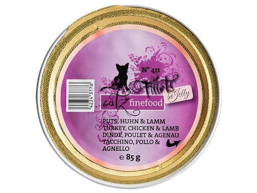 [90209696 1293257] catz finefood Nassfutter Fillets No.411 Pute, Huhn &amp; Lamm, 85 g