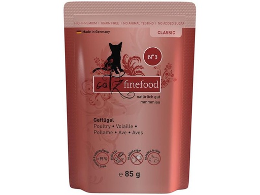 [90209726 1293267] catz finefood Nassfutter No.03 Geflügel, 85 g
