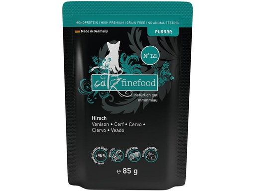 [90209733 1293309] catz finefood Nassfutter Purrrr No.121 Hirsch, 85 g