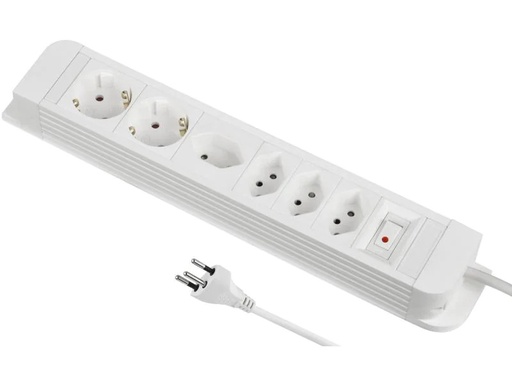 [90033104 953805] Schönenberger Steckdosenleiste PLUS 4x T13, 2x Schuko