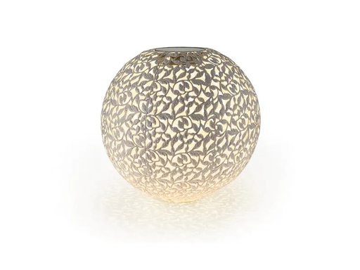 [90209860 1130944] STT Laterne Solar Antic Ball Rosy, Ø 40 cm, Weiss matt