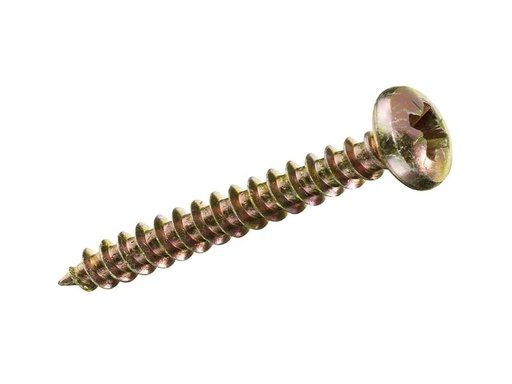 [90210101 1287775] Krafter Spanplattenschrauben Pan Head 3.5 x 40 mm Stahl, 14 Stück
