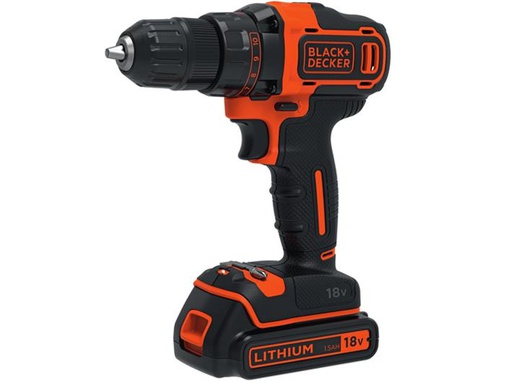 [90033198 468758] BLACK+DECKER Akku-Bohrschrauber BDCDD186K Kit