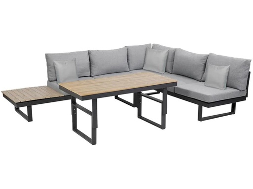 [90210277 1245930] Greemotion Loungeset San Jose, Grau, 4 Sitzplätze