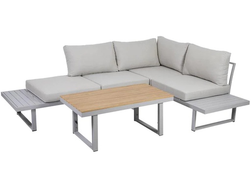 [90210300 1245922] Greemotion Loungeset Aruba, Grau, 3 Sitzplätze