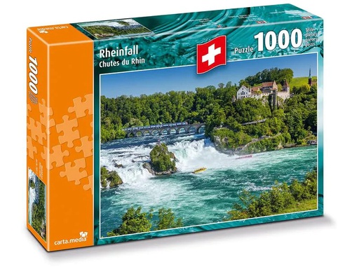 [90210574 1280185] Carta.Media Puzzle Rheinfall mit Schloss Laufen
