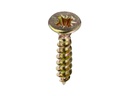 Krafter Spanplattenschrauben Senkkopf 2.5 x 12 mm Stahl, 30 Stück