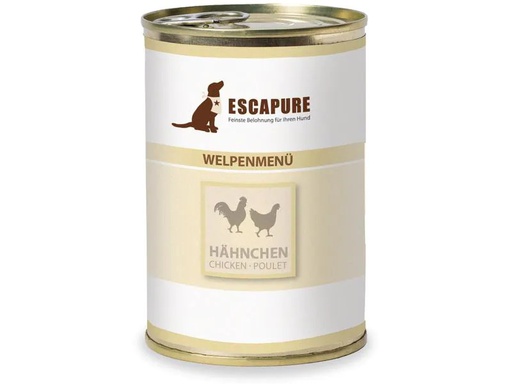 [90210617 1301112] Escapure Nassfutter Welpen Hähnchen, 400 g
