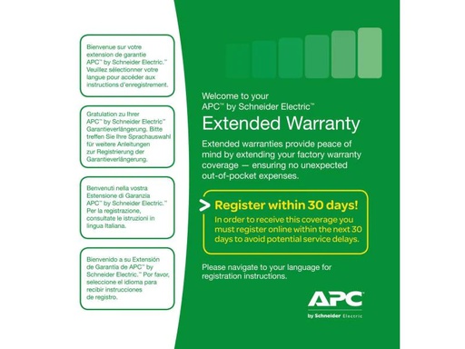 [90033292 229508] APC Garantieerweiterung WBEXTWAR1YR-SP-02 1 Jahr