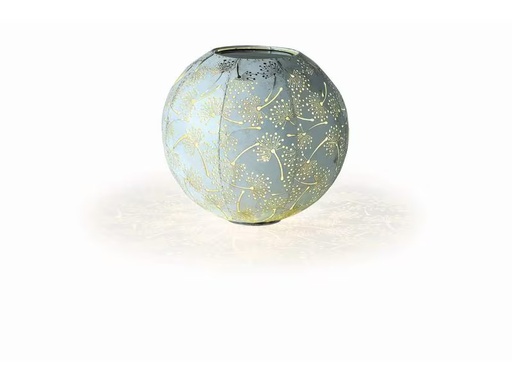 [90210713 1304500] STT Windlicht Solar Antic Ball Dandelion, Ø 30 cm, Hellblau