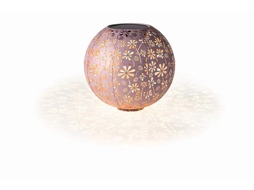 [90210717 1304522] STT Laterne Solar Antic Ball Daisy, Ø 30 cm, Altrosa