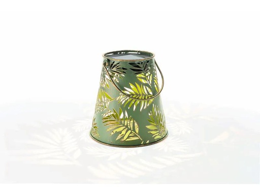 [90210733 1304508] STT Laterne Solar Antic Bamboo, Ø 15 x 16 cm, Grün