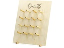 Partydeco Hochzeitsaccessoire Donut Wand 45 x 55 cm, Braun