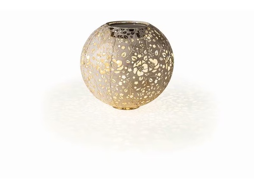 [90210835 1304498] STT Laterne Solar Antic Ball Flower, Ø 30 cm, Crème