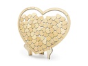 Partydeco Hochzeitsaccessoire Herz aus Holz 44 x 37.5 cm, Braun