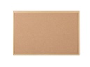 Bi-Office Pinnwand 60 cm x 45 cm, Braun