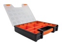 Delock Sortimentskasten Orange / Schwarz 14 Fächer