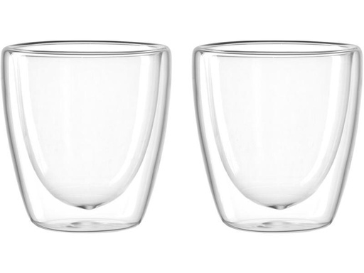 [90211558 1313634] Leonardo Thermobecher Duo 100 ml, 2 Stück, Transparent