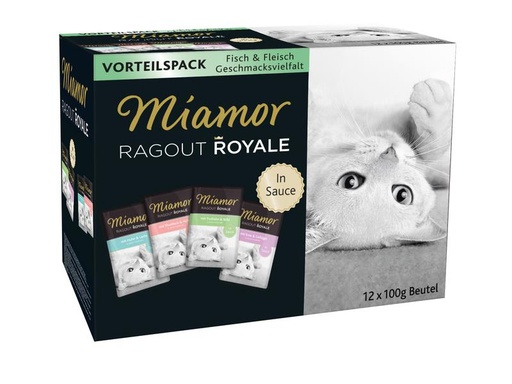 [90211652 1305054] Miamor Nassfutter Ragout Royale in Sauce Multipack 4 Sorten