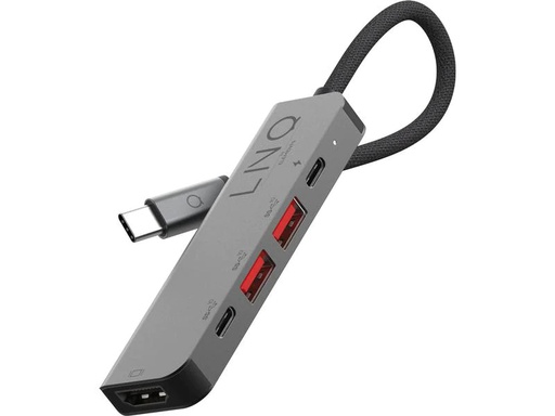 [90211801 1314329] LINQ by ELEMENTS Dockingstation 5in1 PRO USB-C Multiport Hub