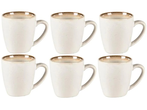 [90211900 1310751] Bitz Kaffeetasse 190 ml, 6 Stück, Beige/Crème