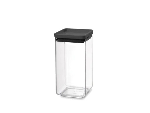[90033541 904240] Brabantia Vorratsbehälter Tasty 1.6 l, Schwarz/Transparent