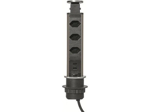 [90033551 1206170] STEFFEN Steckdosenlift STEBA 3x T13, 2x USB