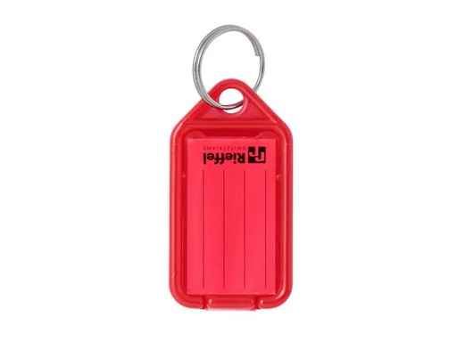 [90212430 1316177] Robert Rieffel Schlüsselanhänger 3.8 x 2.2 cm, 10 Stück, Rot