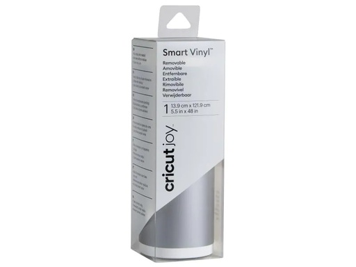 [90033624 1035867] Cricut Vinylfolie Joy 13.9 cm x 121.9 cm  Ablösbar, Silber