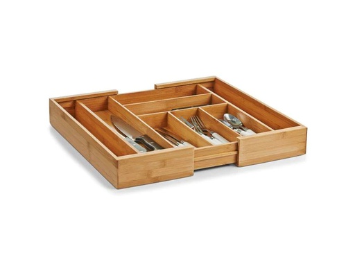 [90003341 640394] Zeller Present Besteckkasten Bamboo Braun
