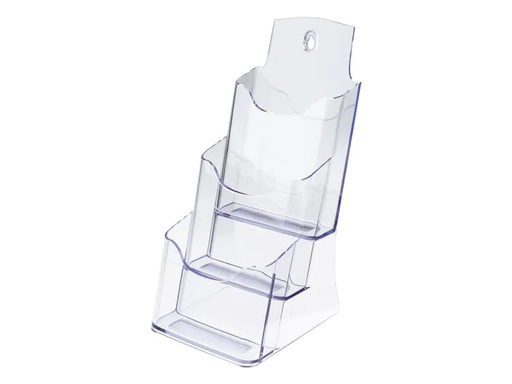 [90212531 52645] Sigel Prospektständer Acrylic 3 Fach, DIN lang / DIN A6