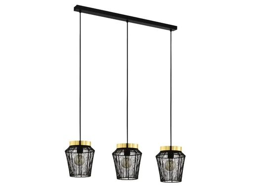 [90212582 1232730] EGLO Leuchten Pendelleuchte ESCANDIDOS 3x E27 Schwarz