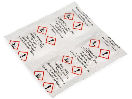 [90033680 1038489] HAMMER Chlortabletten 4g, 4 Stück / für Rudergeräte