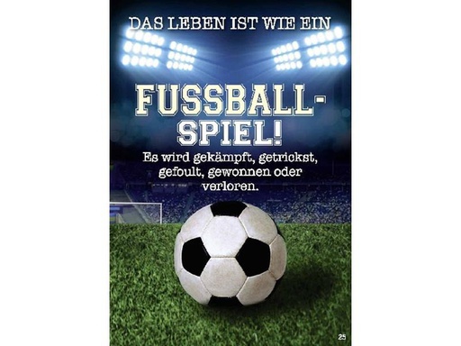 [90212823 1298778] Depesche Musikkarte beweglich Geburtstag, Fussball