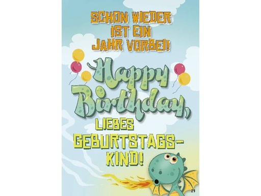 [90212863 1298776] Depesche Musikkarte beweglich Geburtstag, ein Jahr vorbei