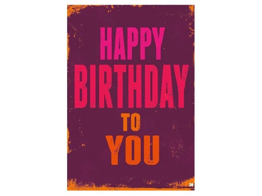 [90212884 1298782] Depesche Musikkarte beweglich Happy Birthday to you