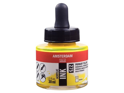 [90212941 1317676] Amsterdam Acryltinte 275 Primärgelb transparent, 30 ml 30 ml, Gelb